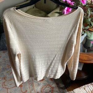 Ann Taylor L Cream Sweater